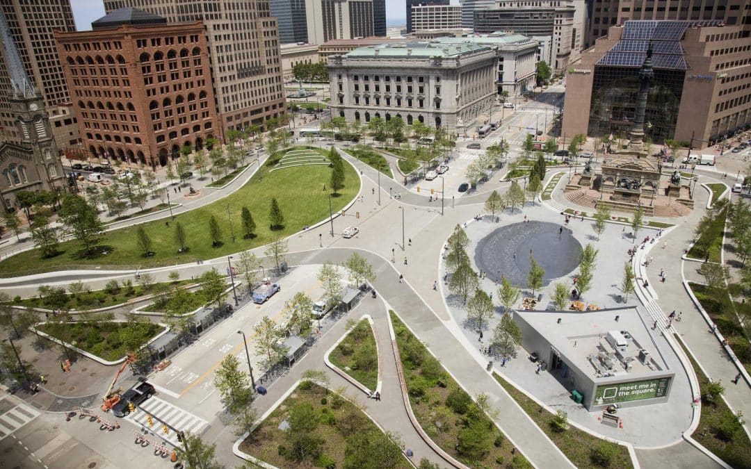 What were some of the key considerations in remaking Cleveland’s Public Square?
